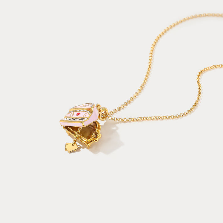 Piano Locket Necklace
