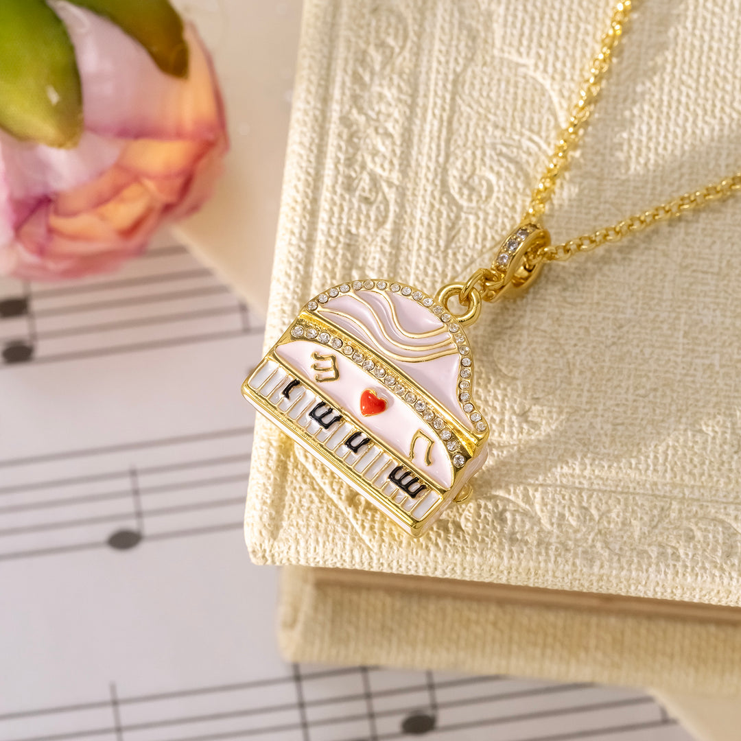 Piano Locket Necklace