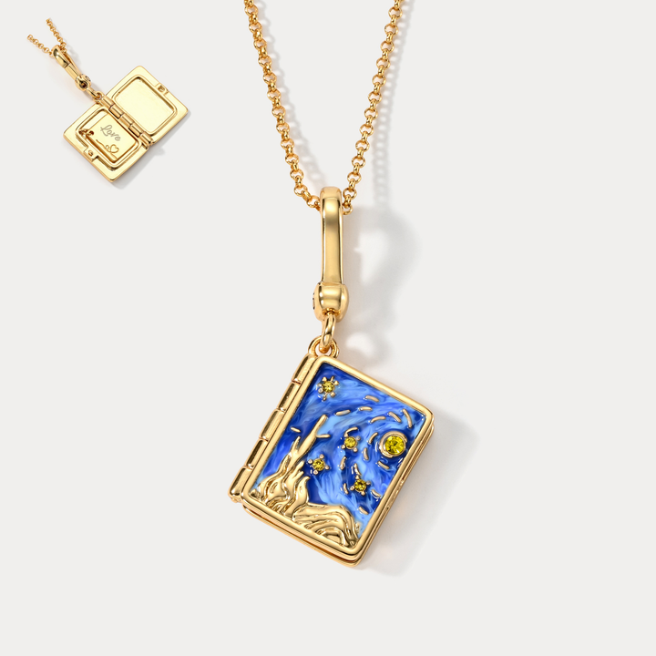 Starry Night Locket Necklace