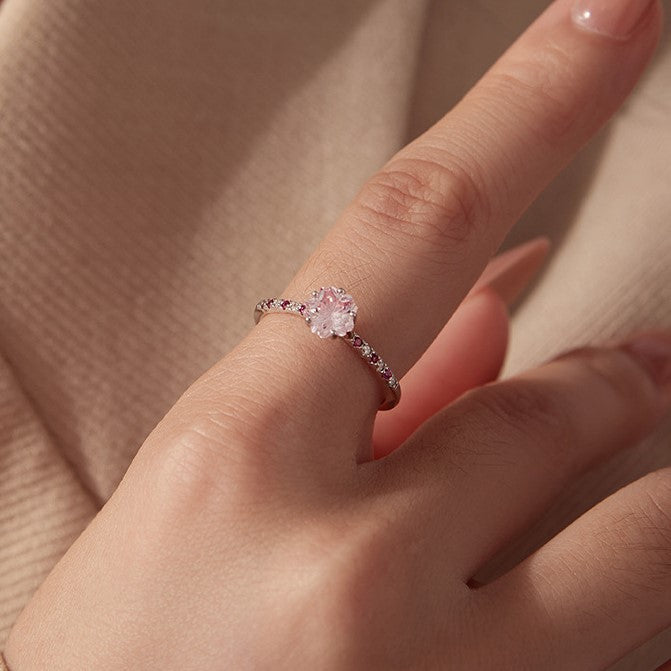 Pink Cherry Blossom Ring