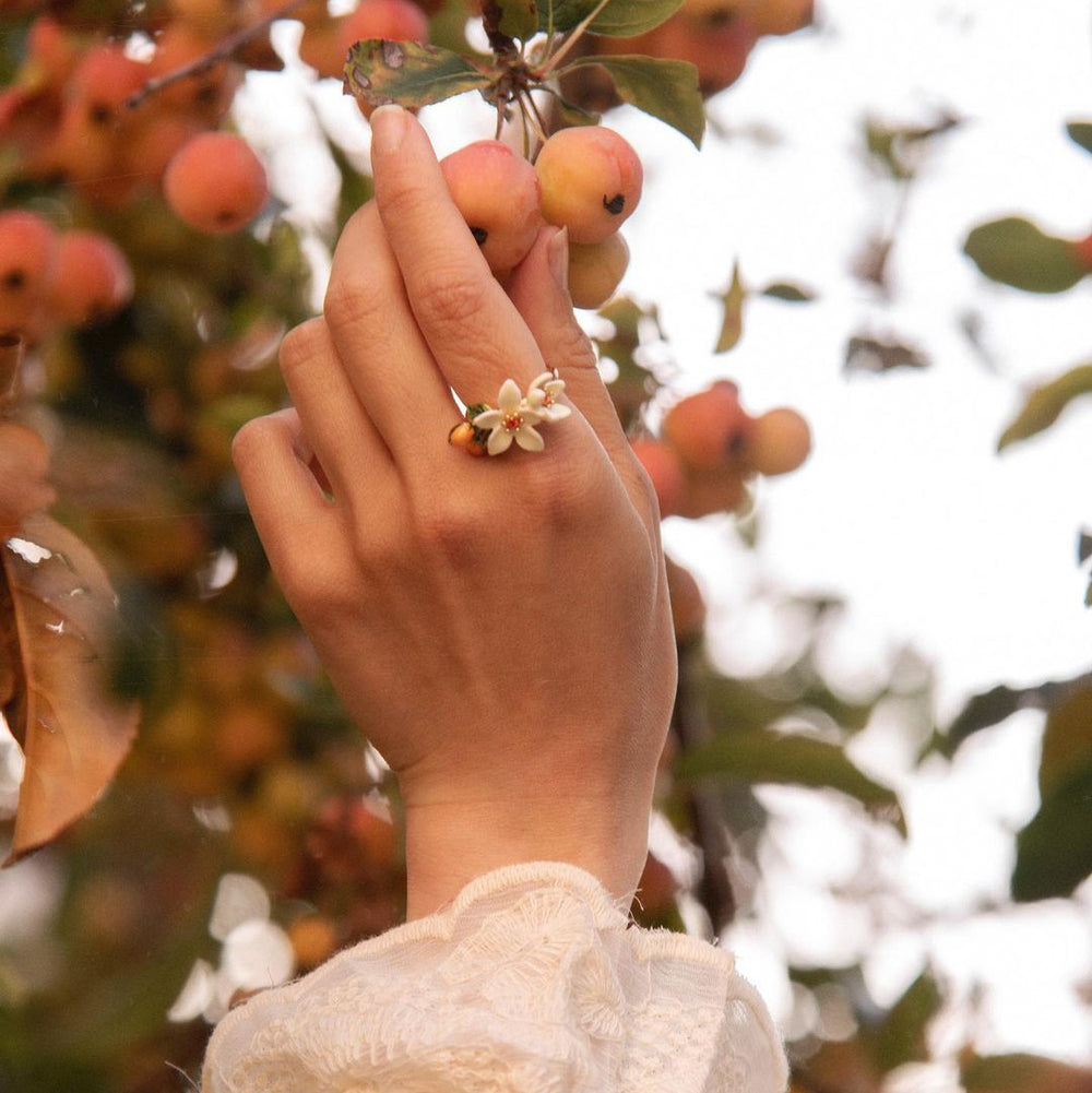 Selenichast Orange Blossom Rings