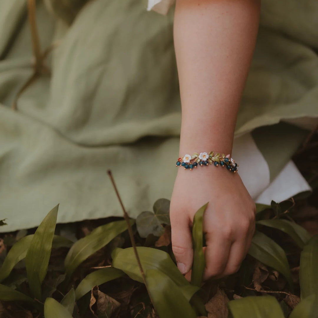 Blueberry Flower Bracelet