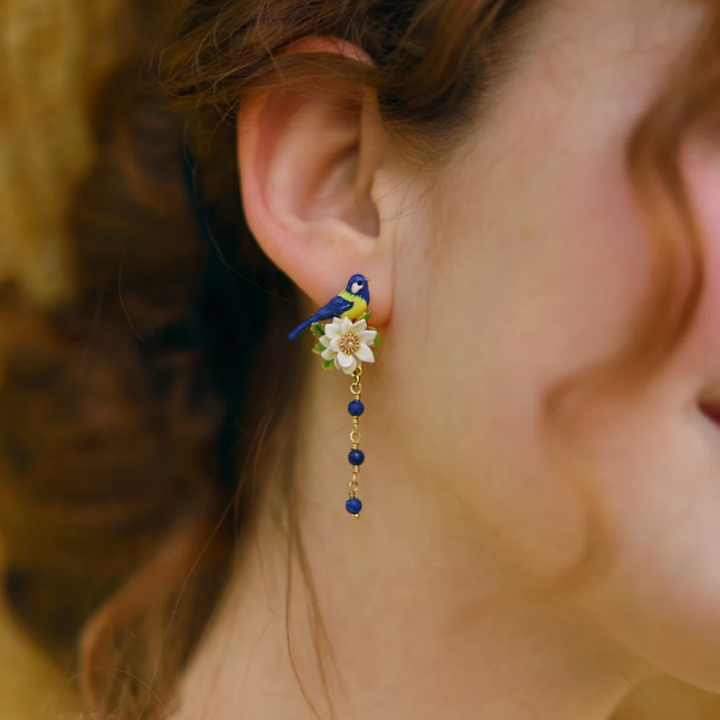 Blue Tit Ohrringe