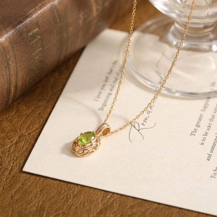 Peridot Birthstone Necklace