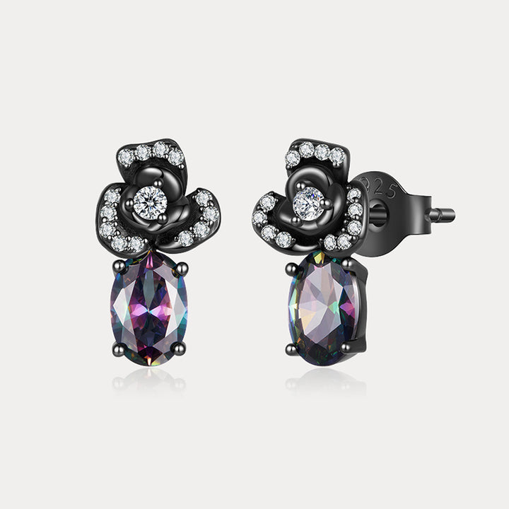 Selenichast Black Rose Earrings