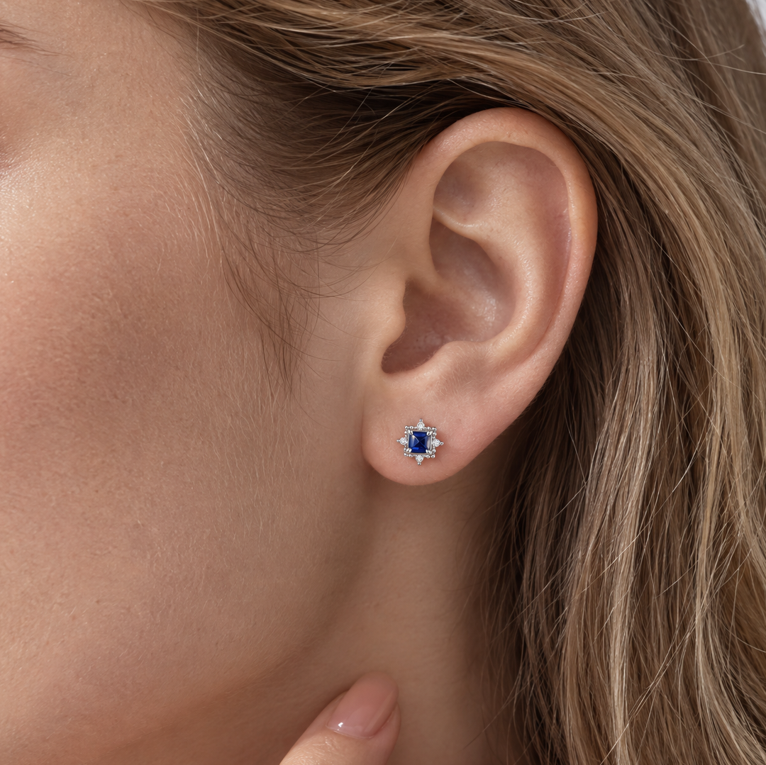 Blue Spinel Earrings