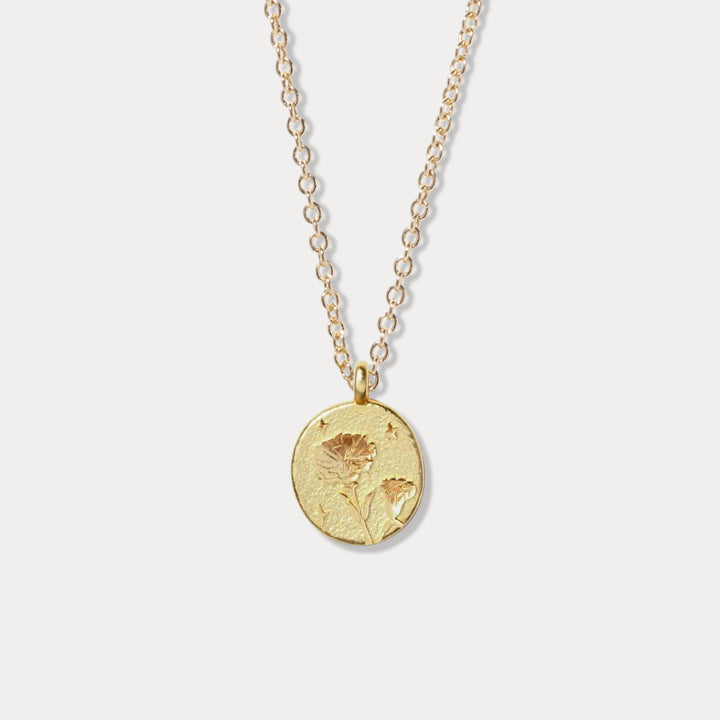 Carnation Necklace - January Birth Flower