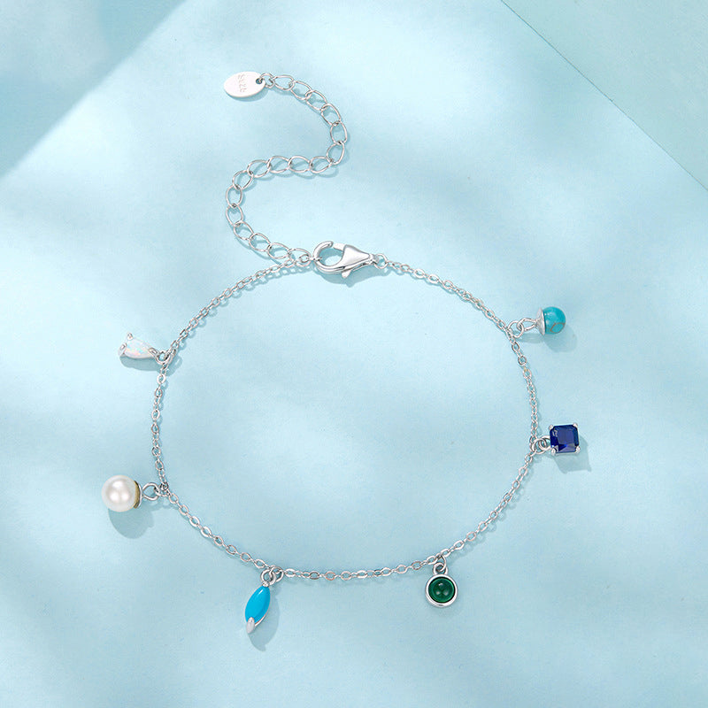 Opal Charm Bracelet