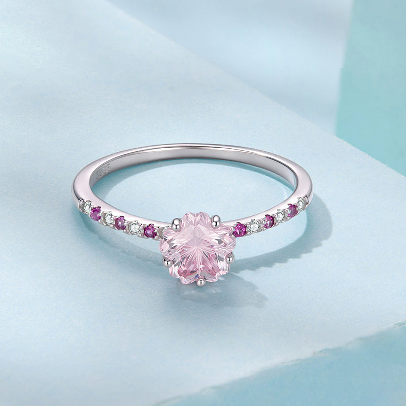 Pink Cherry Blossom Ring