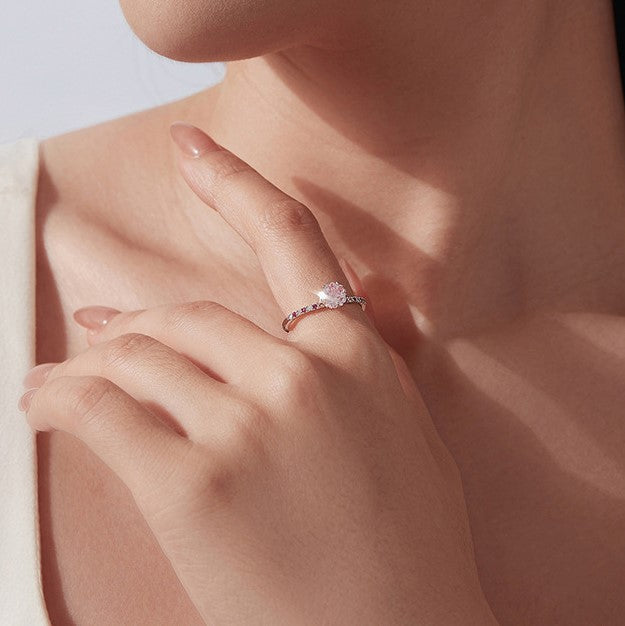 Pink Cherry Blossom Ring