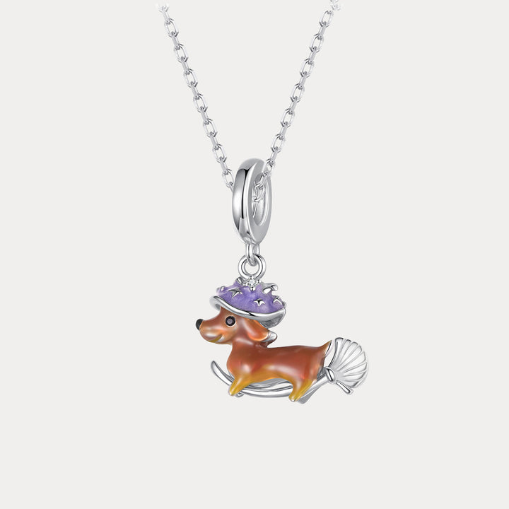 Halloween Dachshund Necklace