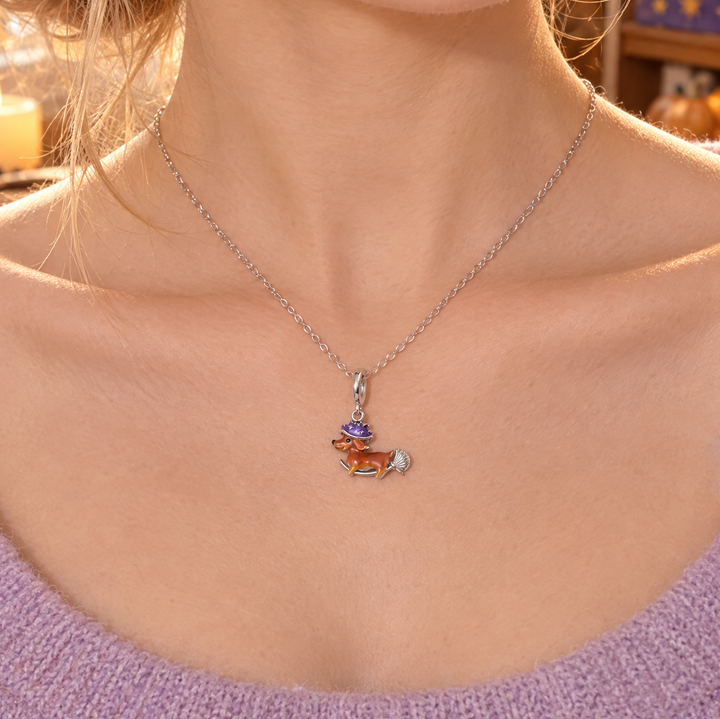 Halloween Dachshund Necklace