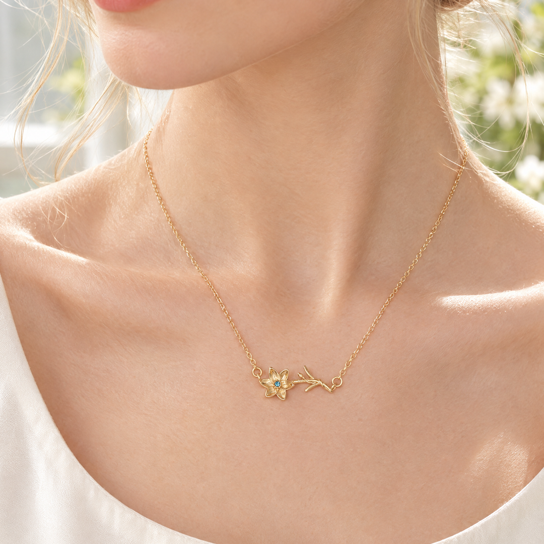 Daffodil Necklace - March Birth Flower