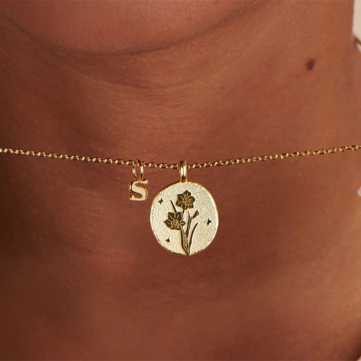 Narcissus Necklace - December Birth Flower