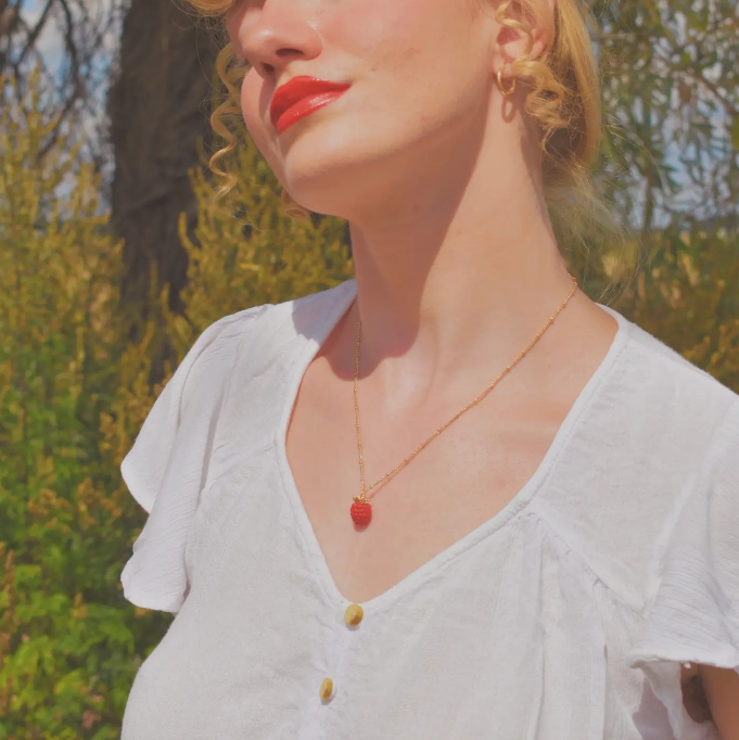 Raspberry Necklace