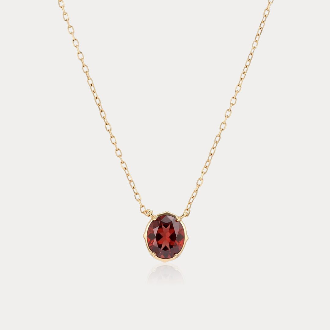 Garnet Birthstone Necklace