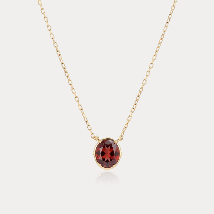 Garnet Birthstone Necklace