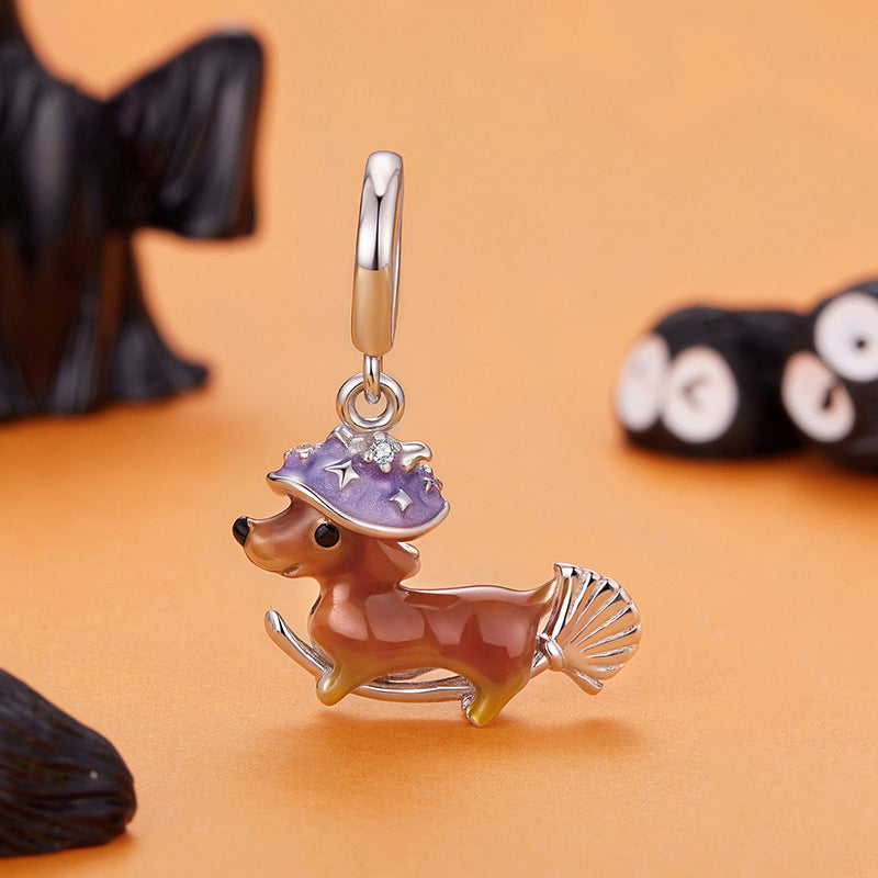 Halloween Dachshund Necklace
