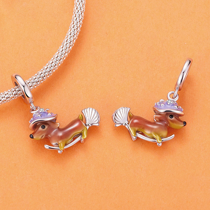 Halloween Dachshund Necklace