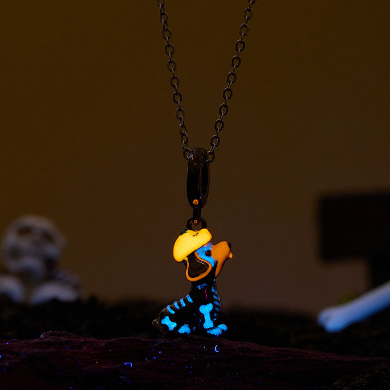 Selenichast Puppy Pendant Necklace