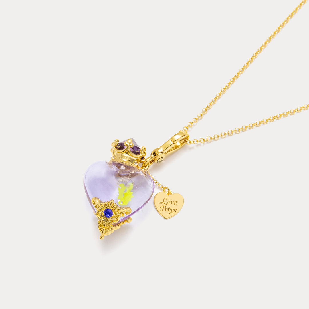 Selenichast Magic Potion Necklace with Moon Star and Love Potion Tag