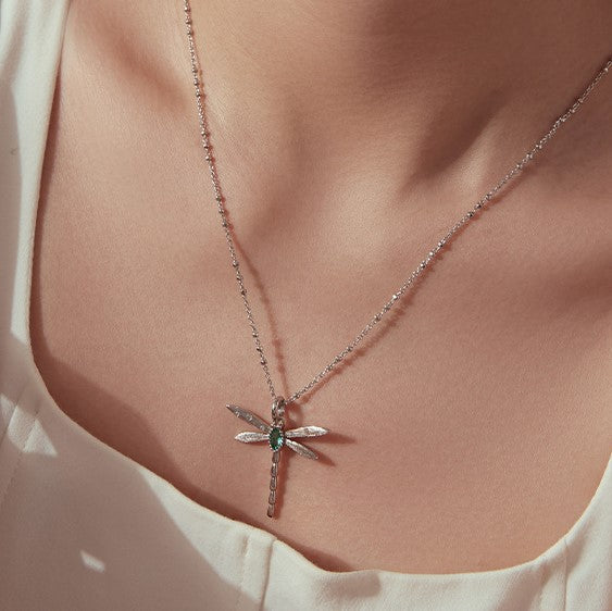 Selenichast Dragonfly Pendant Necklace