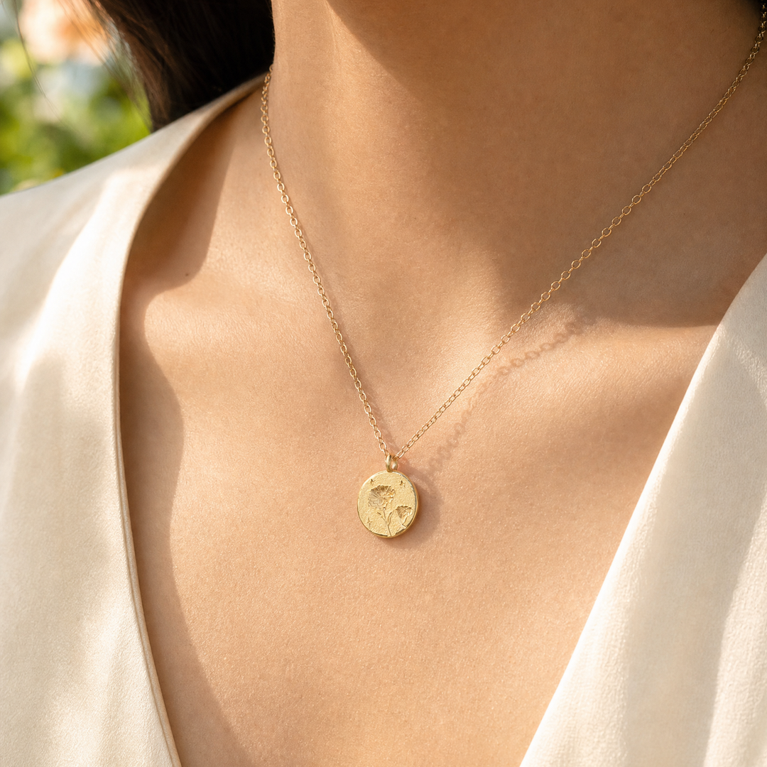Carnation Necklace - January Birth Flower