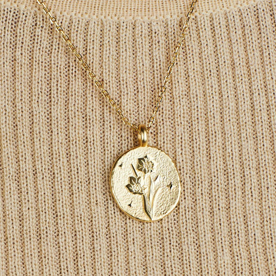 Narcissus Necklace - December Birth Flower