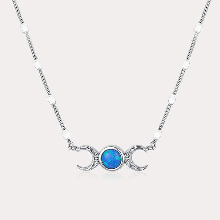 Opal Moon Necklace