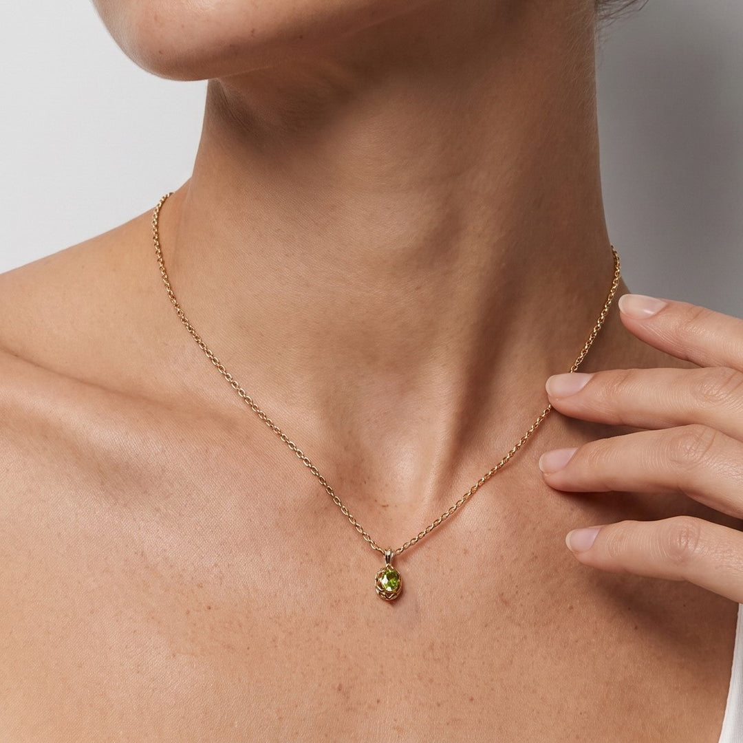 Peridot Birthstone Necklace