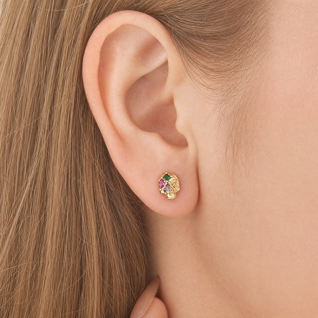 Selenichast Skull Gemstone Earrings