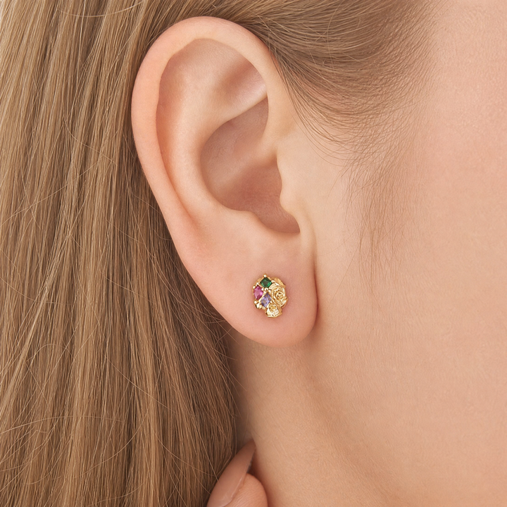Selenichast Skull Gemstone Earrings