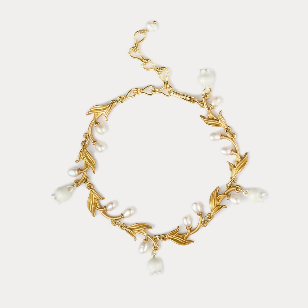 Selenichast The Lily of Valley Gold Charm Bracelet