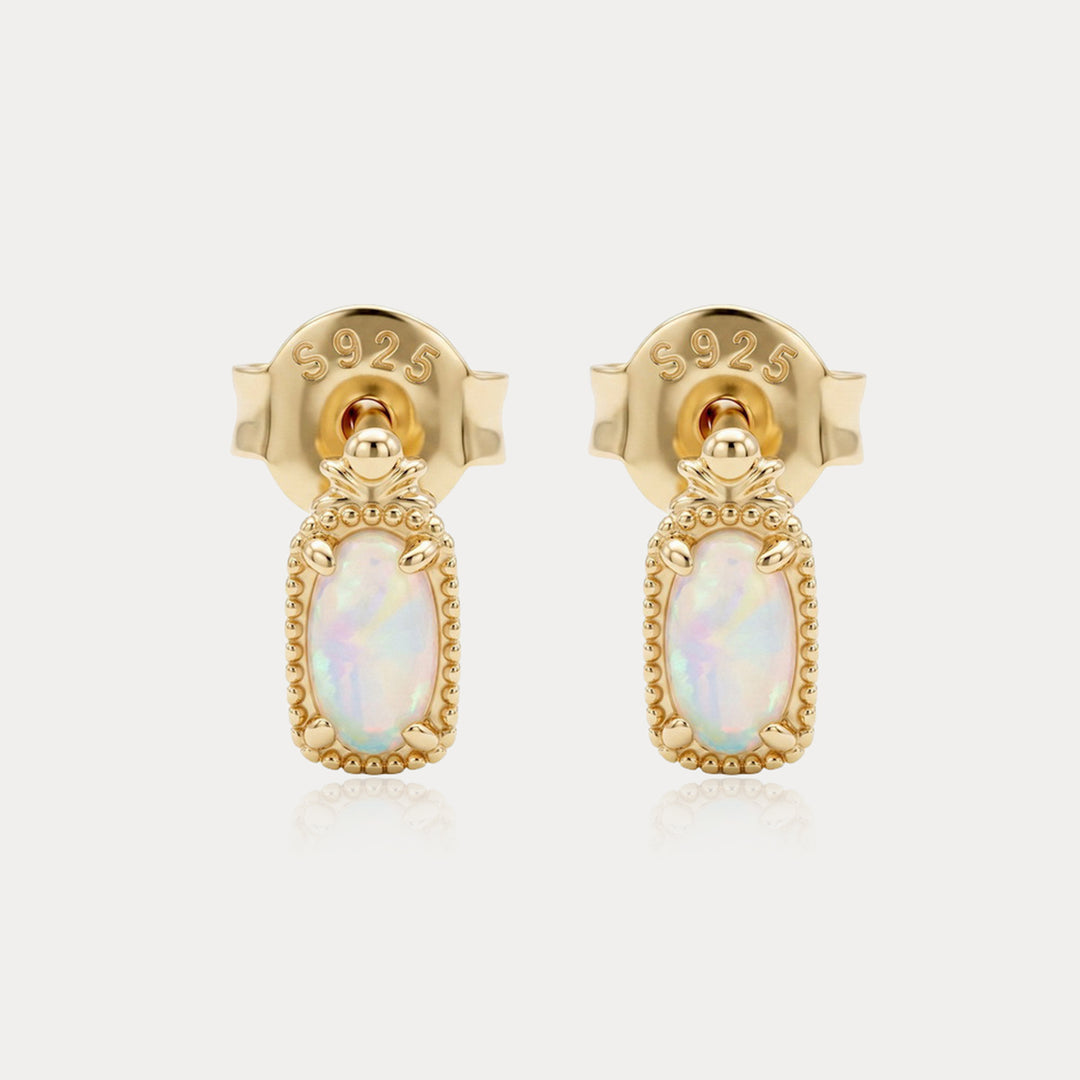 Vintage Opal Stud Earrings