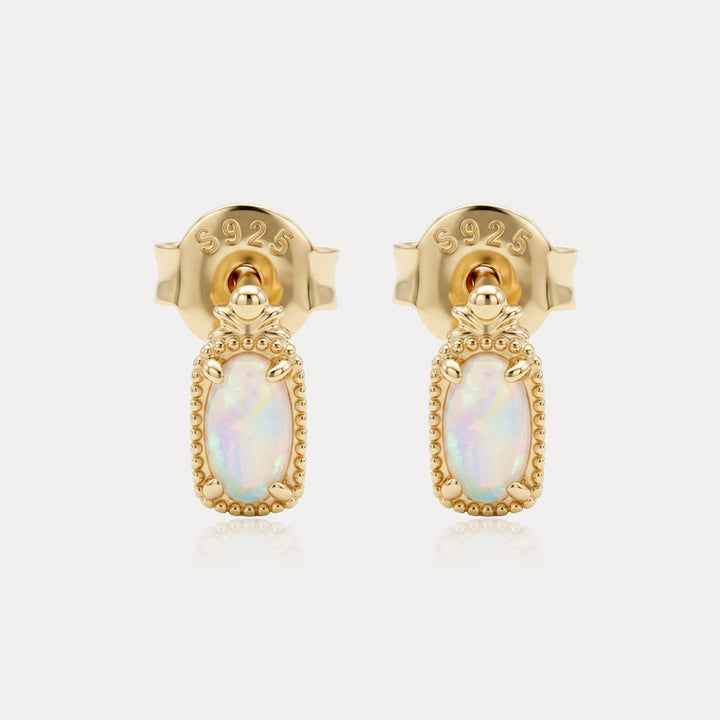 Vintage Opal Stud Earrings