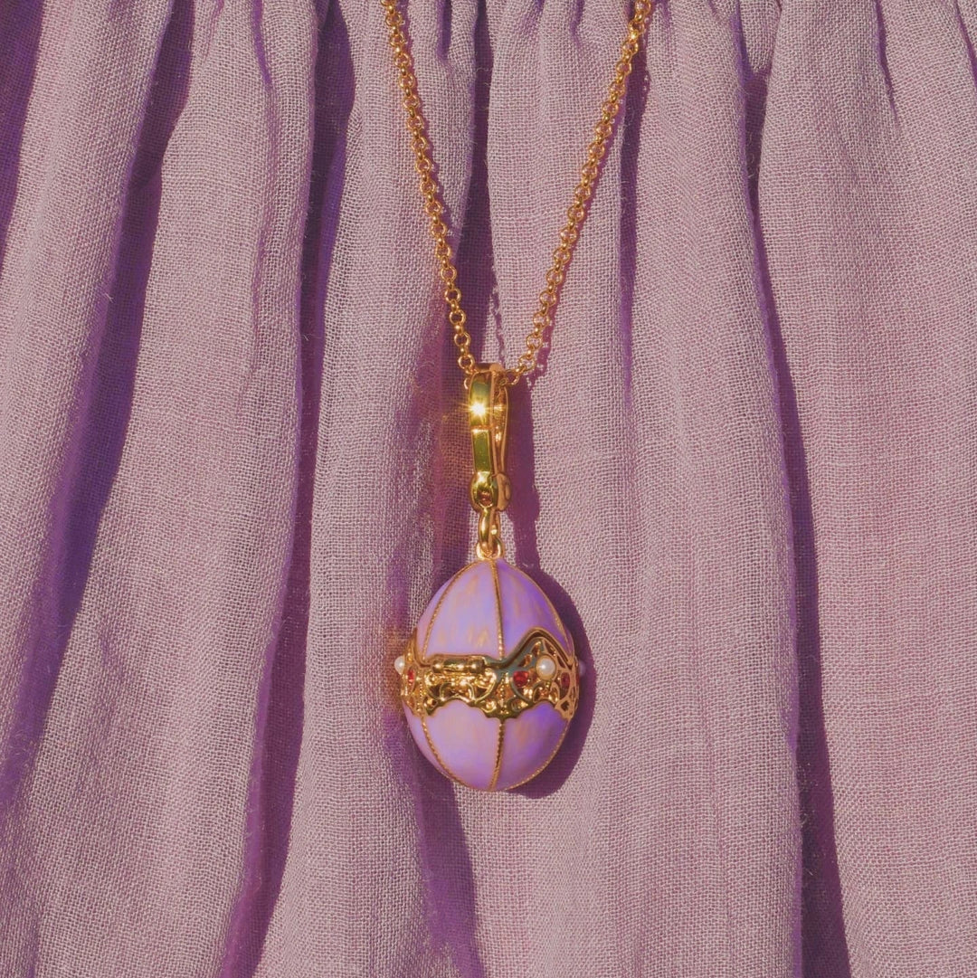 Chicken in Egg Locket Necklace