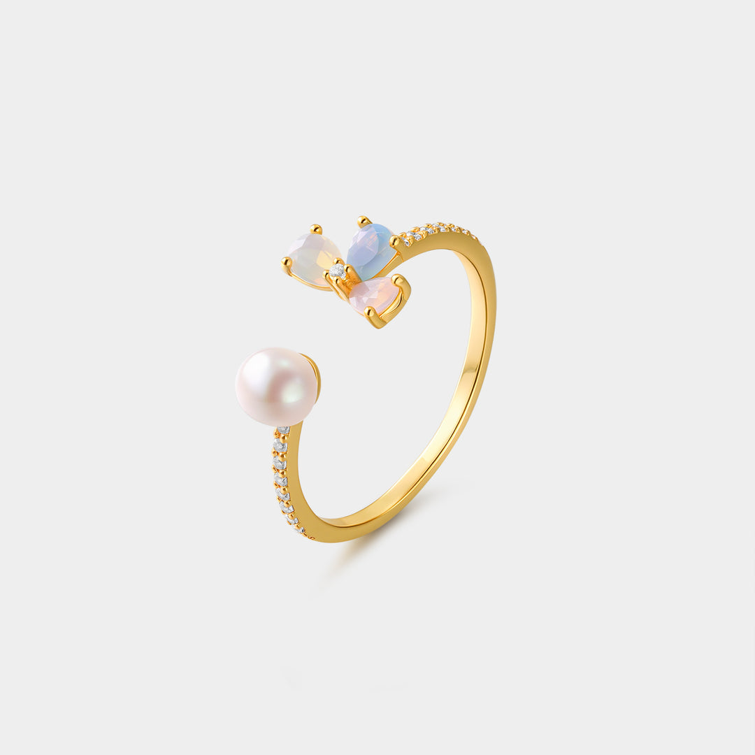 shamrock pearl ring