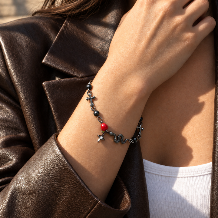 Snake and Apple Bracelet