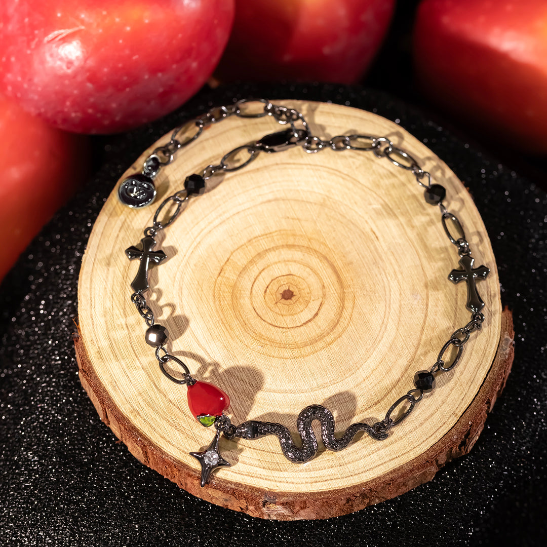 Snake and Apple Bracelet