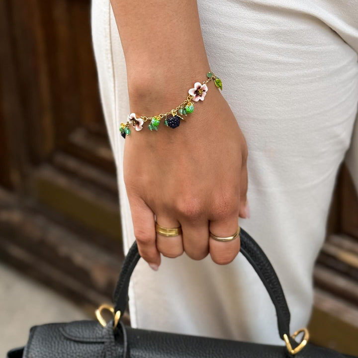 Blackberry Flower Beads Bracelet Selenichast 