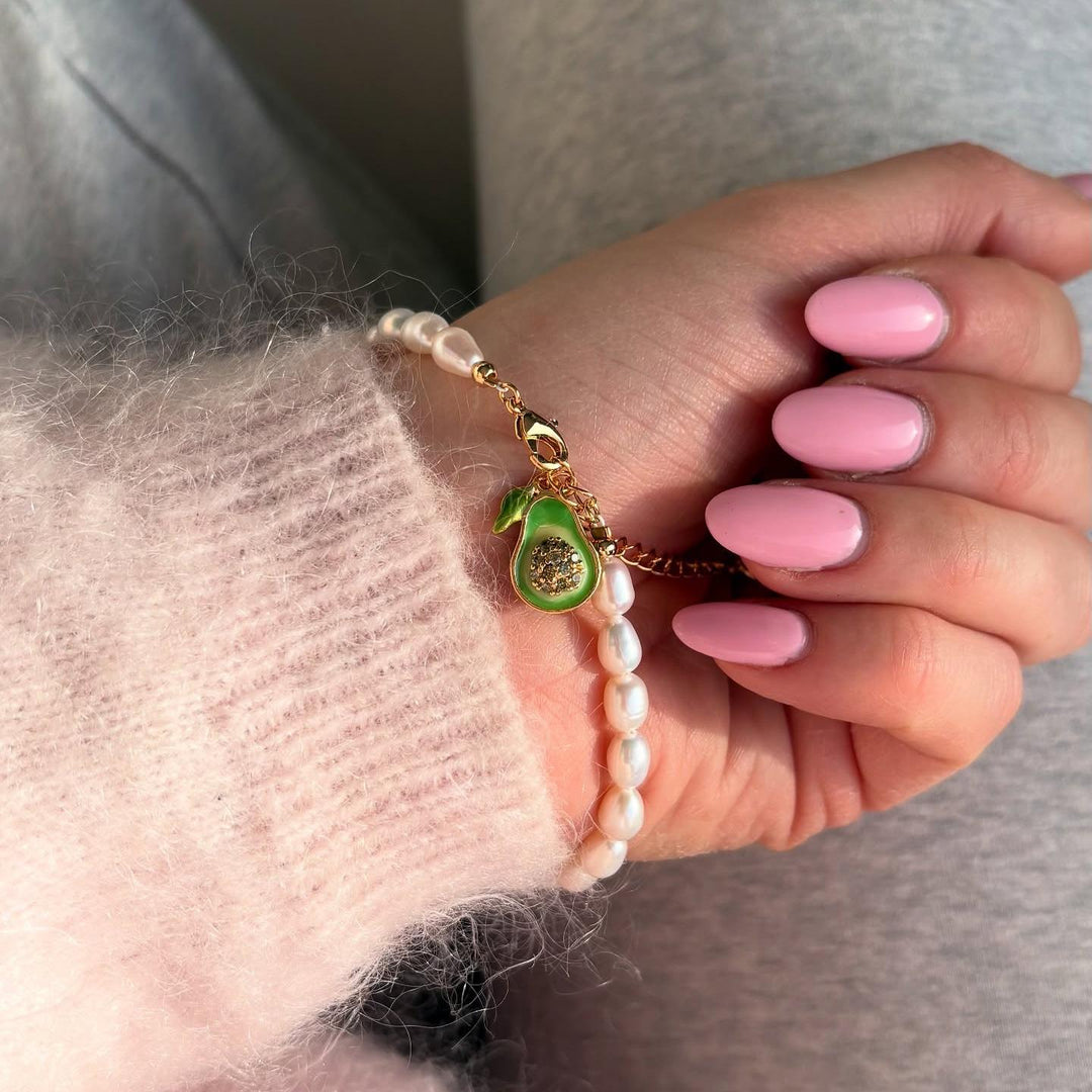 Avocado Pearl Bracelet