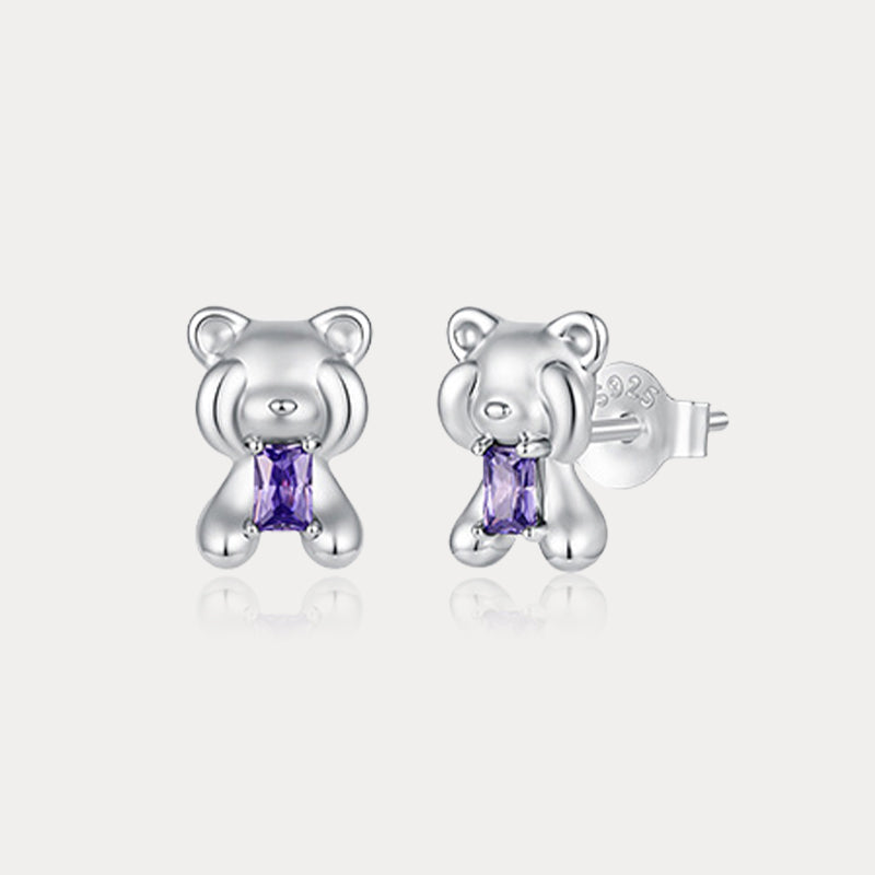 Teddy Bear Stud Earrings