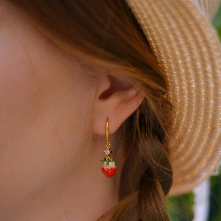 Pendientes de fresa
