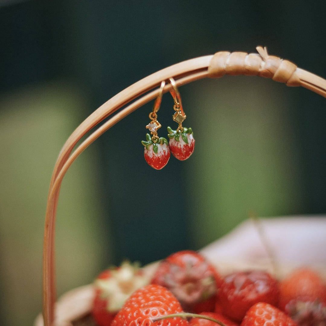 Pendientes de fresa