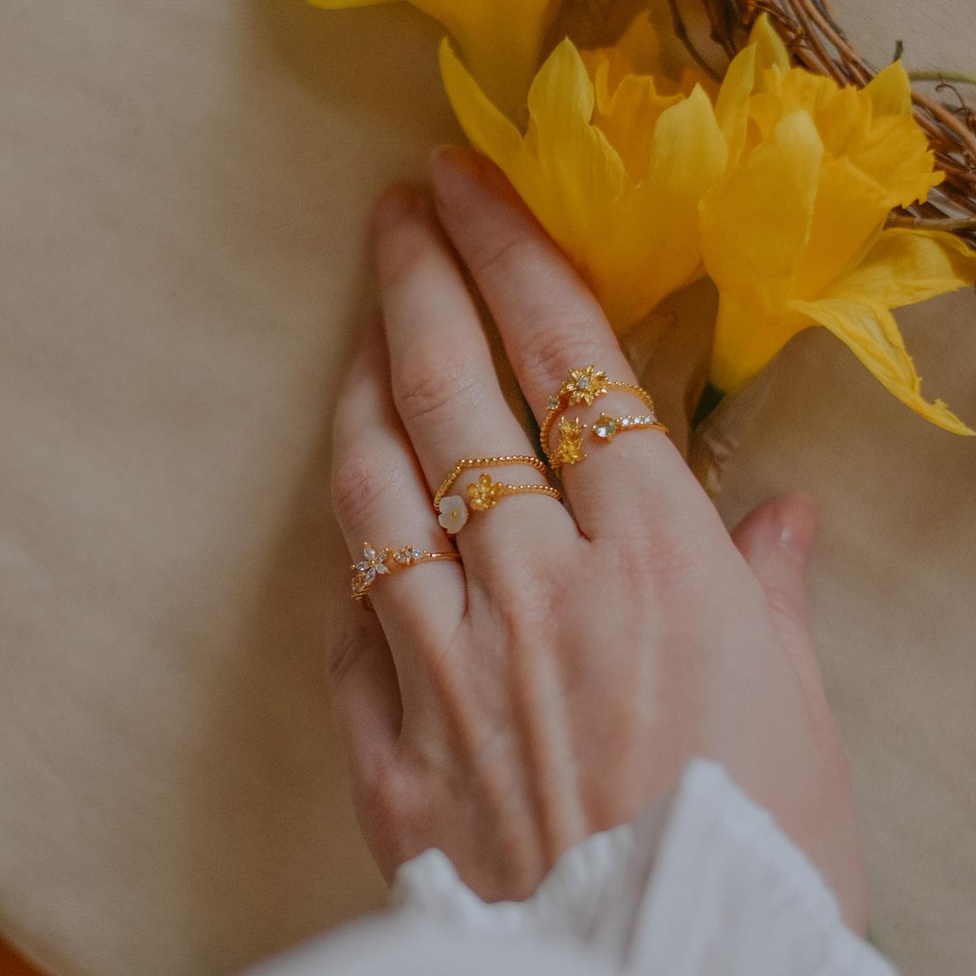 Flower Ring Set