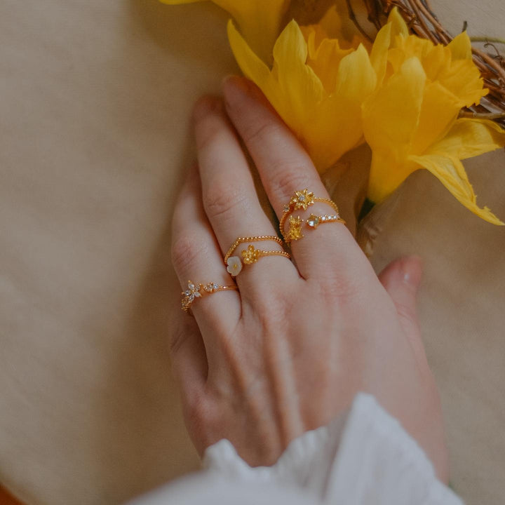 Flower Ring Set