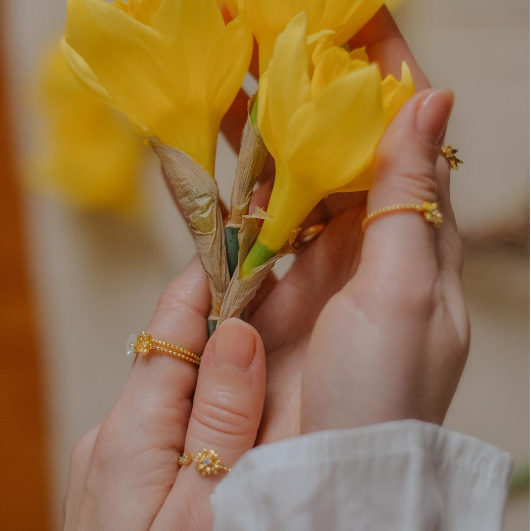 Flower Ring Set