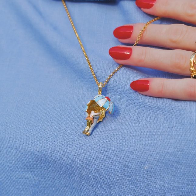 Under Umbrella Lovers Necklace