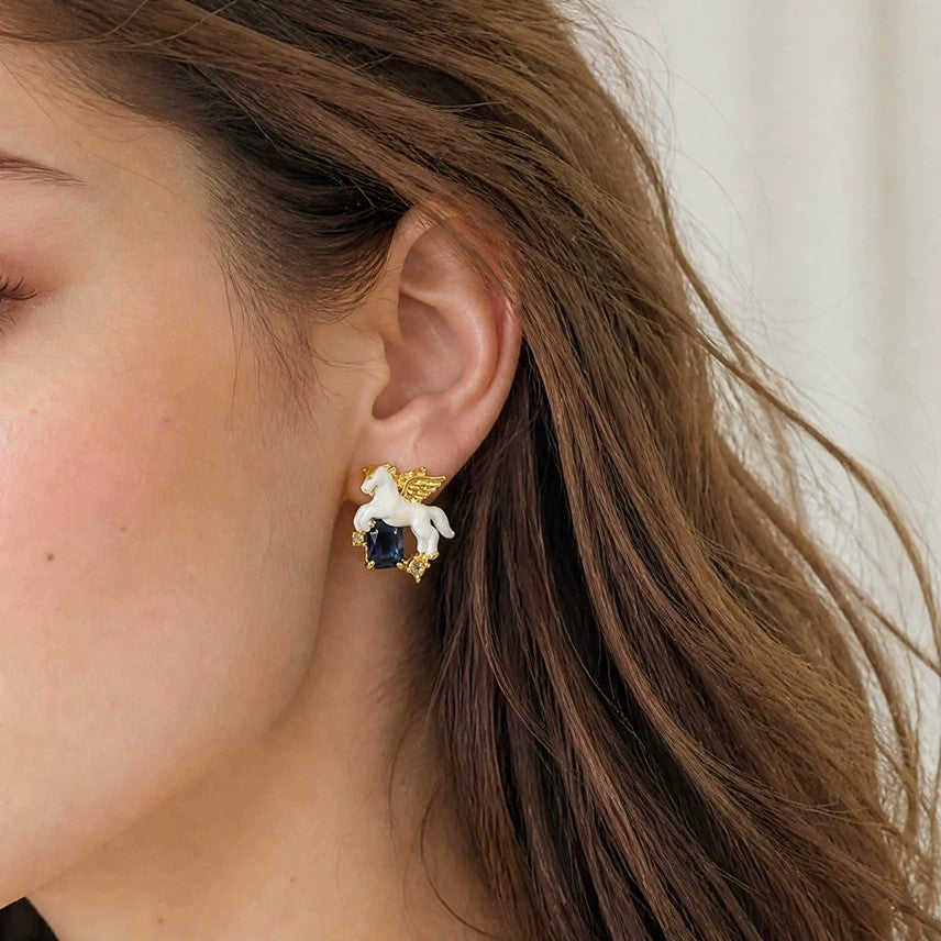 Selenichast Unicorn Earrings for Women Worn on Ear