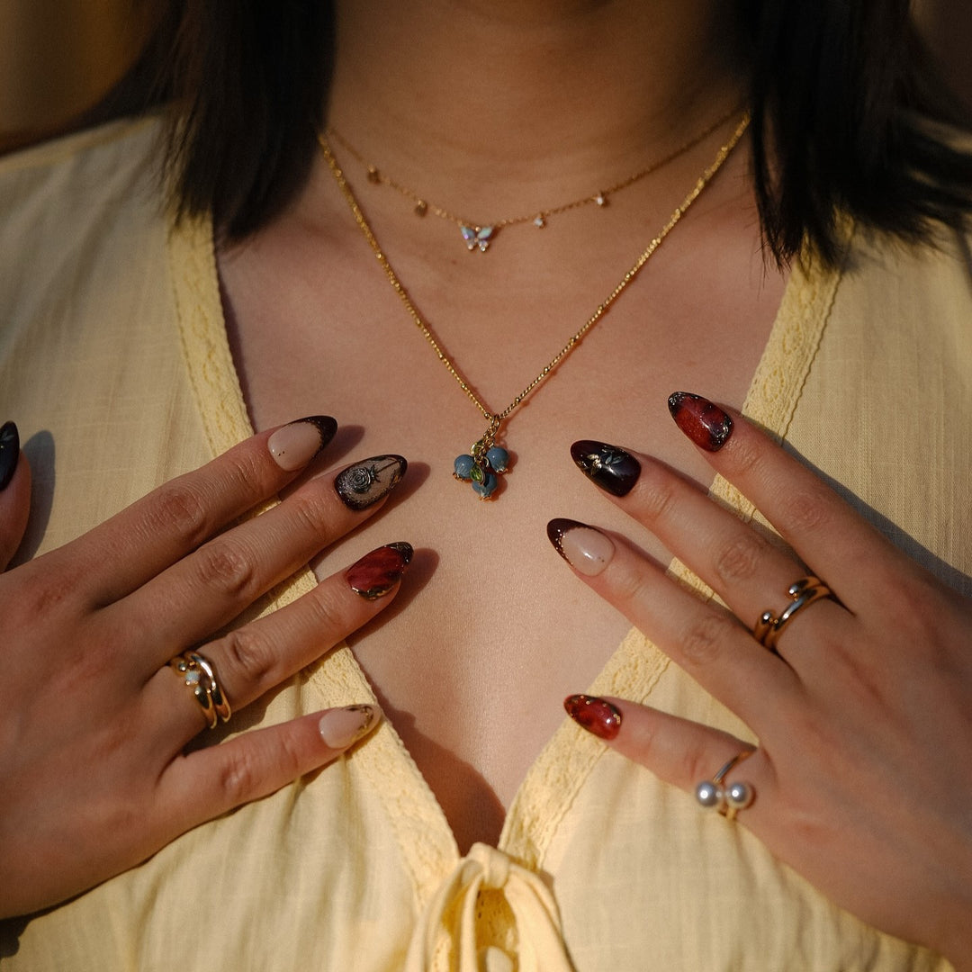 Collier aux myrtilles